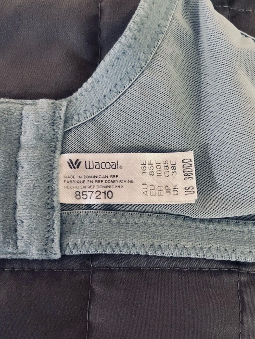 Wacoal 857210 Visual Effects Minimizer Bra, Light Blue, 38DDD - Picture 5 of 6